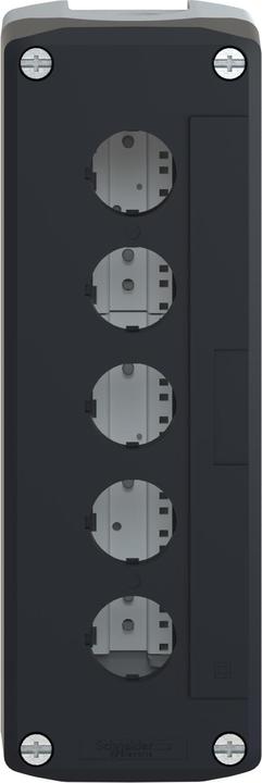 Image du produit Schneider Electric Boîtier bouton-poussoir 22mm 5 trous gris
