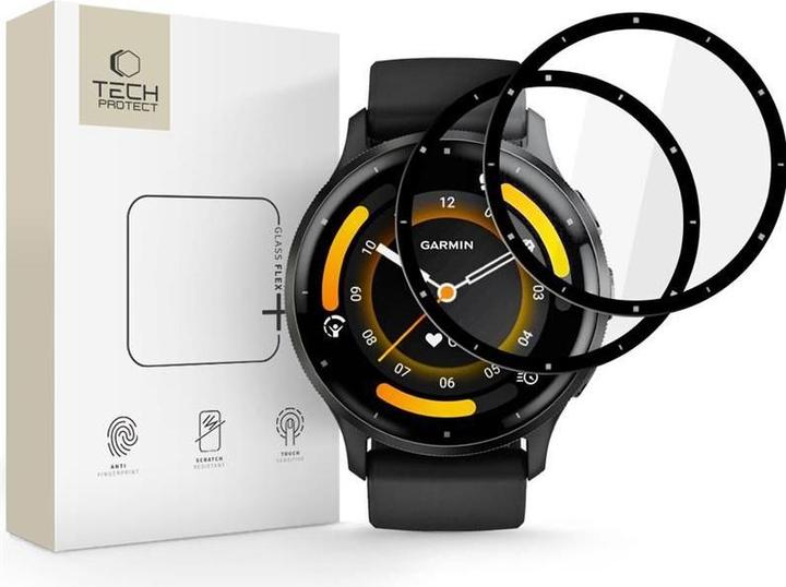 Hofi Tech-Protect Glass Flex+ 2er-Pack Hybridglas für Garmin Venu 3 - Schwarz