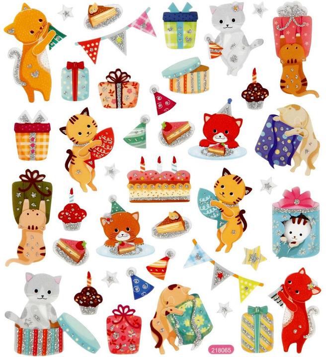 Actual product image Creativ Company Motive sticker cat/birthday