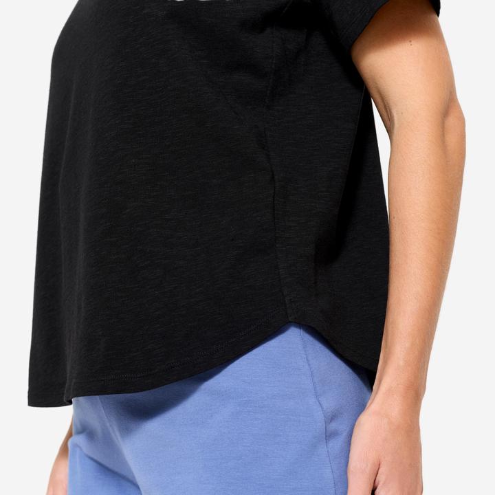 Image du produit Kimjaly T-shirt manches courtes de yoga femme, noir (3XL)