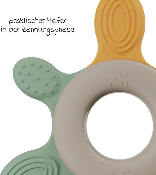 Produktbild NIP Beissringe & Zahnungshilfen Beissring Green - Orange / Rot / Grün