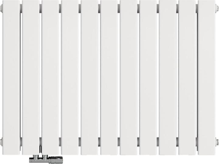 Actual product image Emke Radiator, Flat Radiator with Central Connection, White 63x84cm 1136W Double Layers (1136 W)
