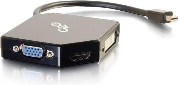 Produktbild C2G Mini DisplayPort to HDMI, VGA, or DVI Adapter Converter (HDMI, VGA, DVI, 8.30 cm)
