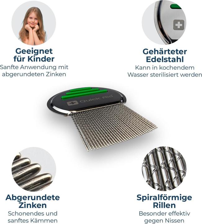 Image du produit Quick Aid Peigne à poux et lentes