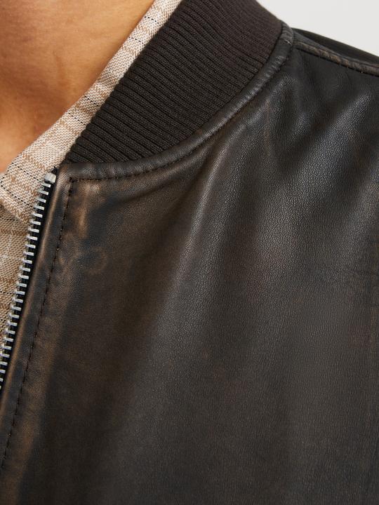 Actual product image Jack & Jones Joraustin Leather Bomber Jkt Styd Aw24 (M)