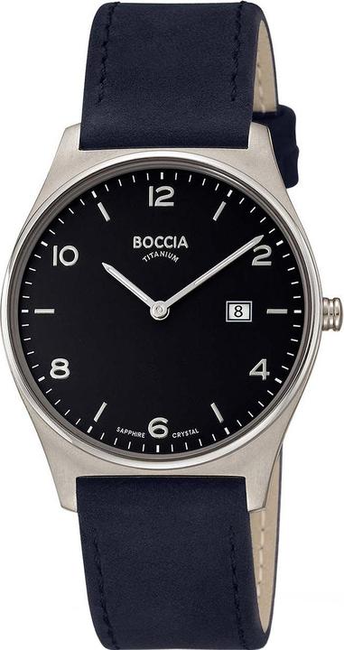 Boccia 3655-02 Herrenuhr Titanium 38mm 5ATM (Analoguhr, 38 mm)