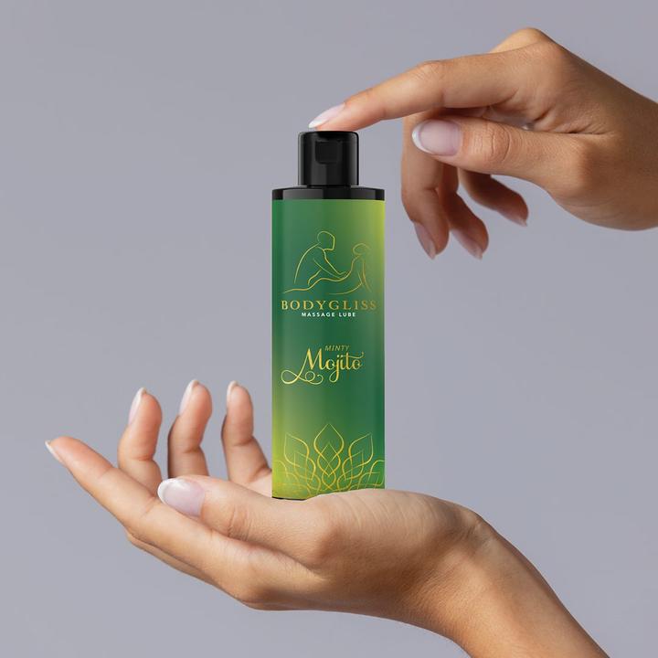 Actual product image Bodygliss – Massage Oil and Lubricant in 1 Minty Mojito – 150 ml (150 ml)