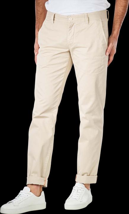 Actual product image Alberto Compact Cotton Lou Pant Slim Fit Light Beige (W35/L36)
