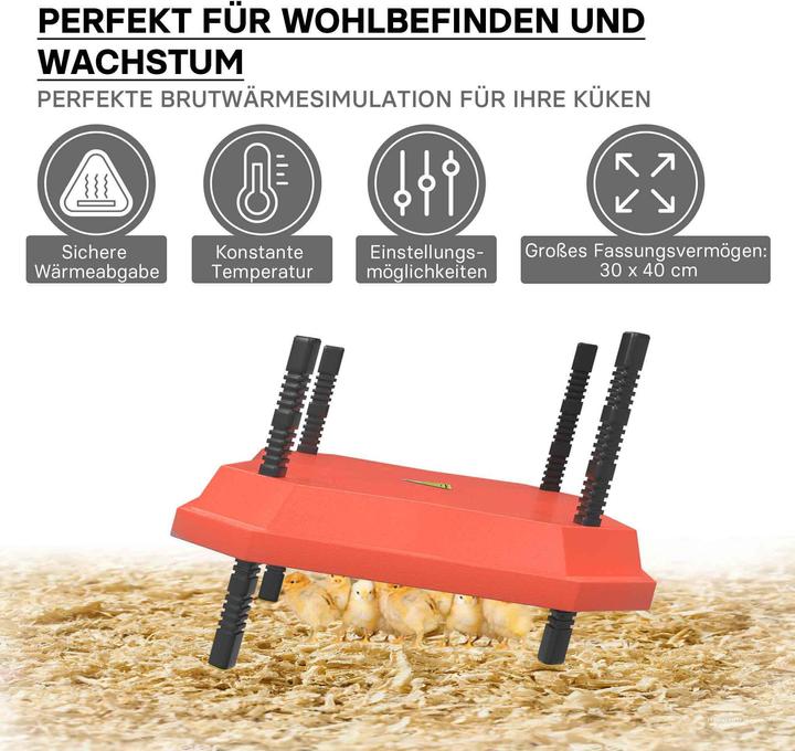 Produktbild Fudajo 30x40cm Küken-Wärmeplatte Temperaturregler 30W Heizplatte Kükenaufzucht (30 W)