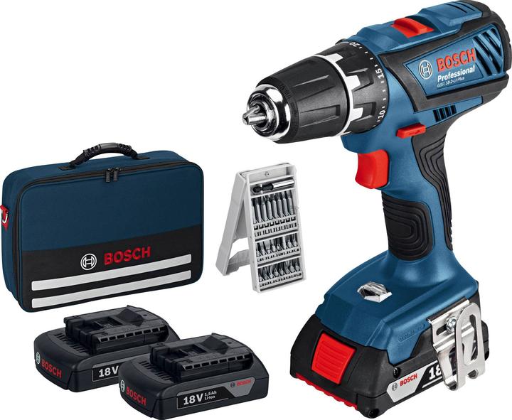 Bosch Professional GSR 18-2-LI Plus (Rechargeable battery operated)