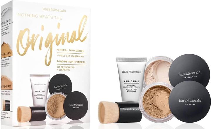 Produktbild Bare Minerals Lockeres Setting Powder + Liquid Foundation SPF 15 + Foundation Primer (Make up set)