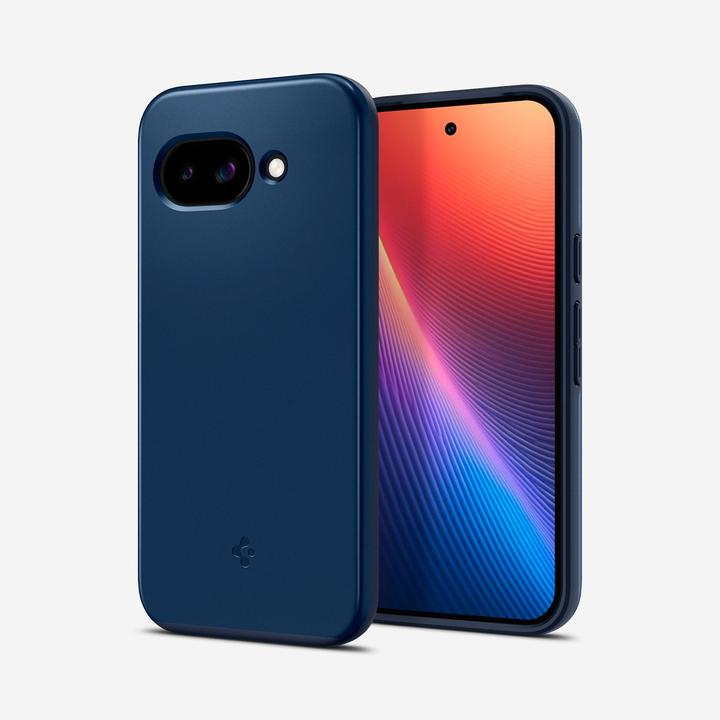 Actual product image Spigen Thin Fit (MagFit) Pixel 9a Case Navy Blue (Google Pixel 9a)