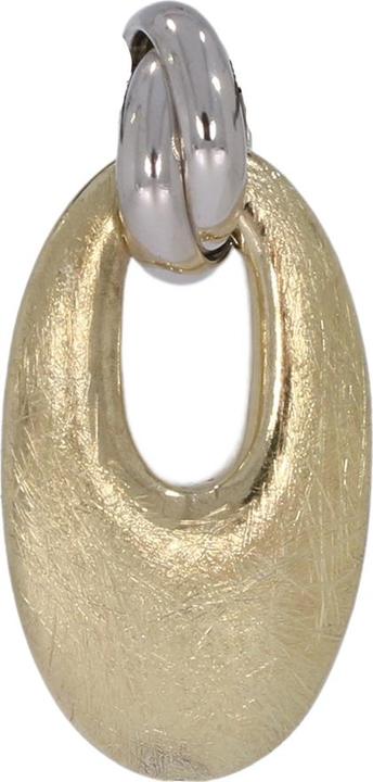 Xen Anhänger oval eismattiert bicolor (925 Sterling Silber)