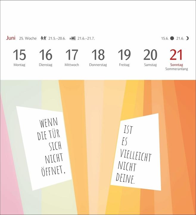 Image du produit Harenberg Positive-Sprüche-Kalender Postkartenkalender 2026 - Mit 53 Postkarten (Allemand)