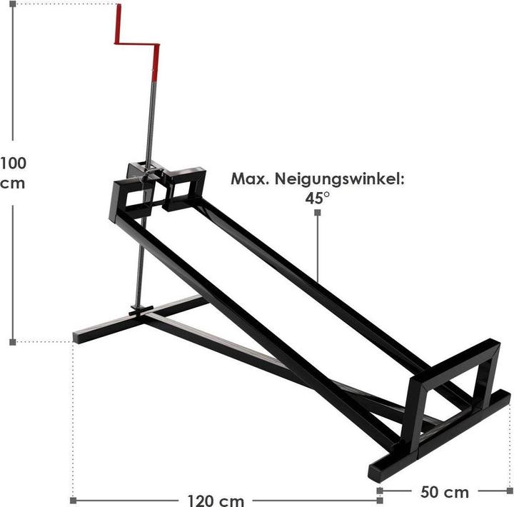 Produktbild Juskys Rasentraktorheber mit Handschuhen (Rasentraktor, Traktorzubehör)