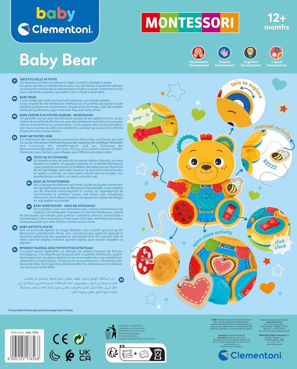 Image du produit Clementoni Montessori Bébé - Ourson occupé