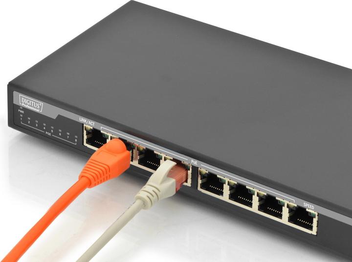 Immagine prodotto Digitus Interruttore da tavolo PoE GB a 8 porte (8 Porti)