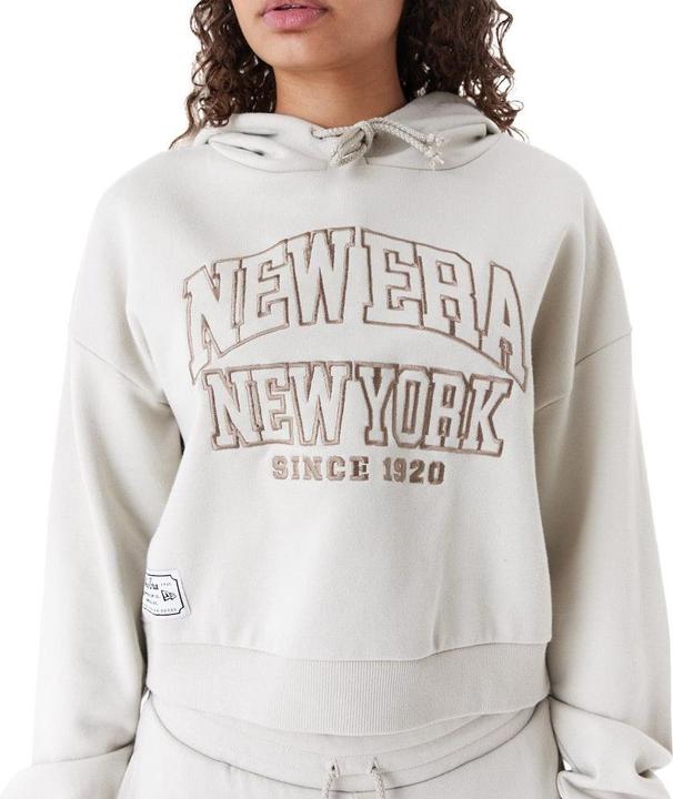 Immagine prodotto New Era Felpa con cappuccio in pile da donna beige pietra (S)