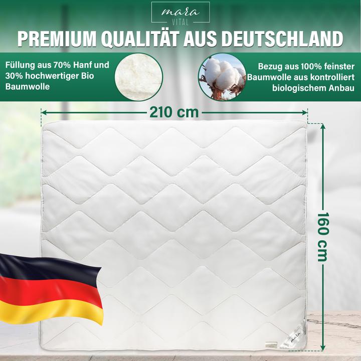 Produktbild Mara Vital Hanfdecke (200 x 200 cm)