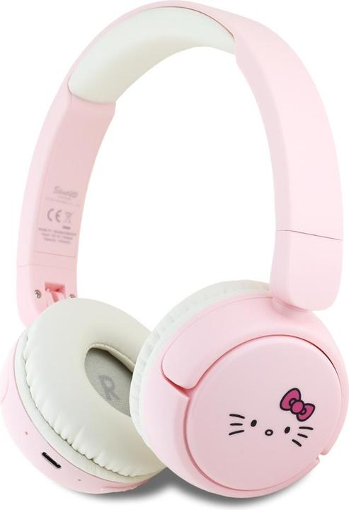 Image du produit Hello Kitty Écouteurs Bluetooth sur oreille Face Logo - Rose