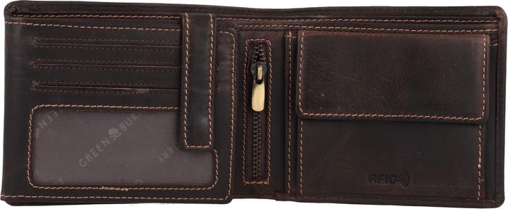 Actual product image Greenburry Tornado wallet RFID protection leather 12 cm