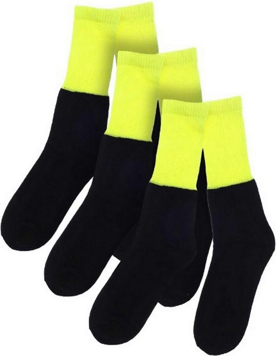 Actual product image Ribbon Mens Recycled Cotton Work Socks (Pack of 3) (pack of 3, 39.5 - 45.5)