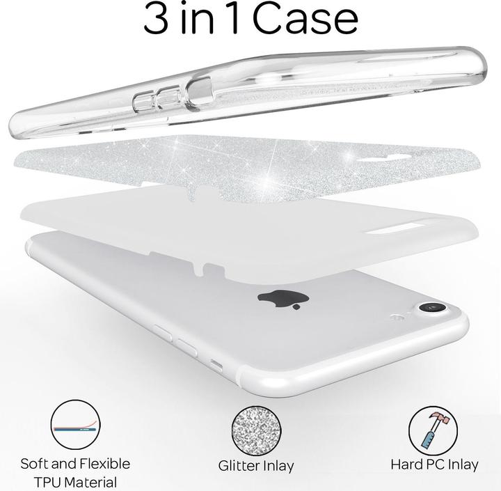 Produktbild Nalia Glitzer Handyhülle (Apple iPhone 7)