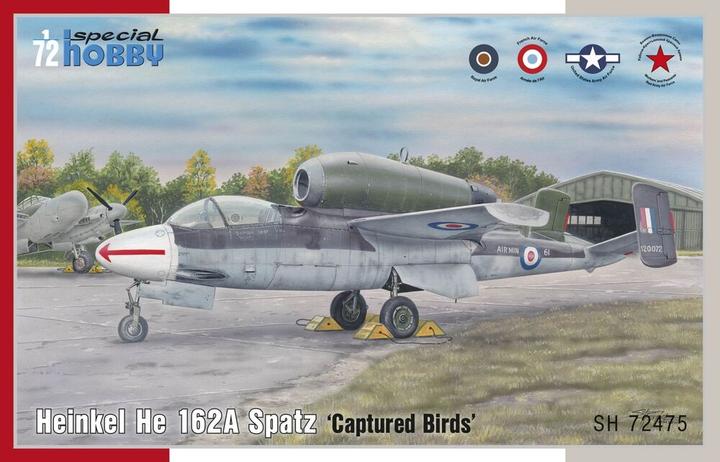 Actual product image Special Hobby Heinkel He 162A Sparrow 'Captured Birds