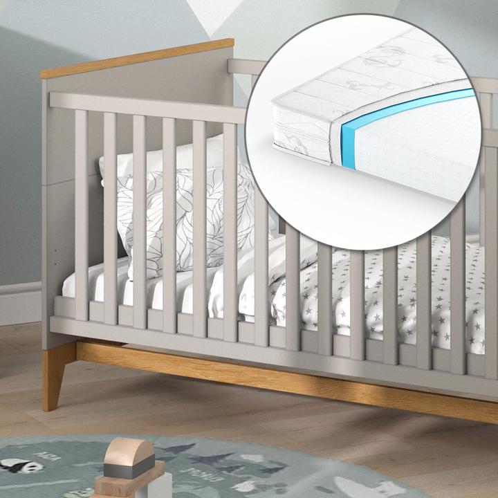 Produktbild VitaliSpa Kinderbett Malia, Cashmere-Eiche, 143.2 x 81 cm, mit Matratze