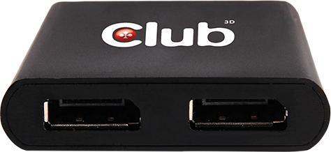Actual product image Club 3D Multi Streaming Transport Hub 1xDP input to 2xDP output