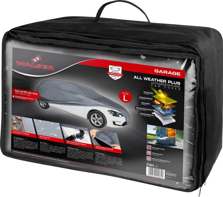 Produktbild Walser Autoplane All Weather Plus, PKW-Abdeckplane Gröe L grau