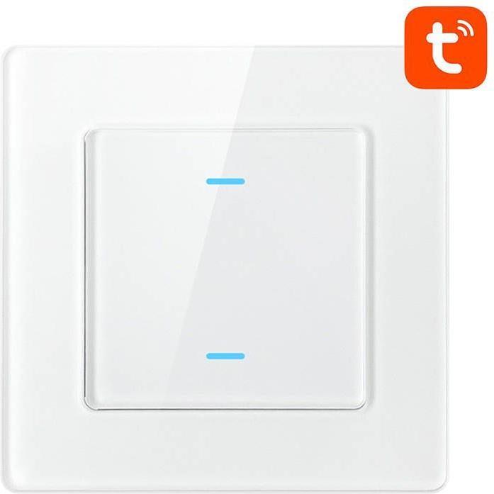 Actual product image Avatto Smart Light Switch WiFi N-TS10-W2 2 Way TUYA (white)