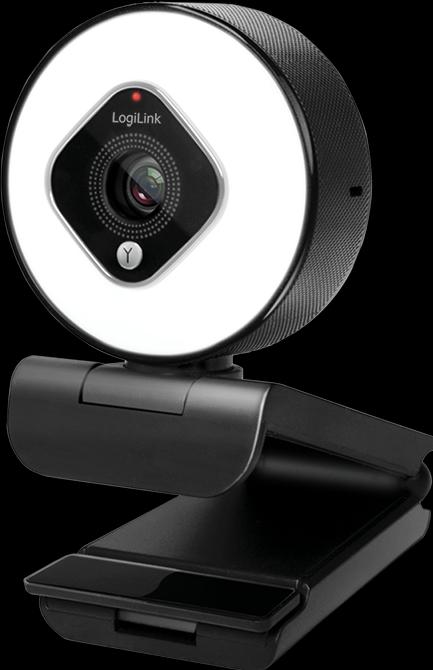 Produktbild LogiLink UA0384 Webcam LL1 Stream, USB 2.0, HD 1920x1080, 76 degree, black (2.10 Mpx)