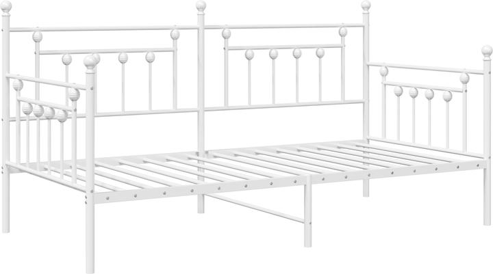 Immagine prodotto VidaXL Letto da giorno bianco 90x200 cm in acciaio (90 x 200 cm)