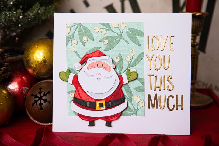 Actual product image Sizzix Thinlits punching stencil "Santa Greetings Colorize by Tim Holtz" (49 Sheets)
