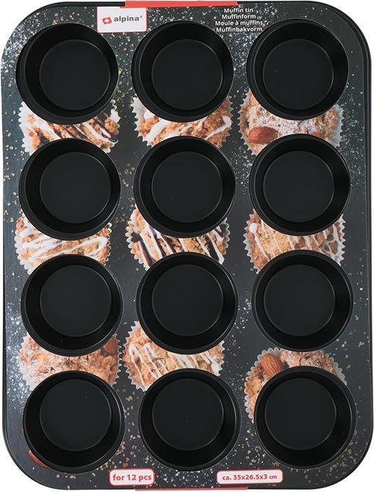 Produktbild alpina Muffin tin non-stick 0,4mm