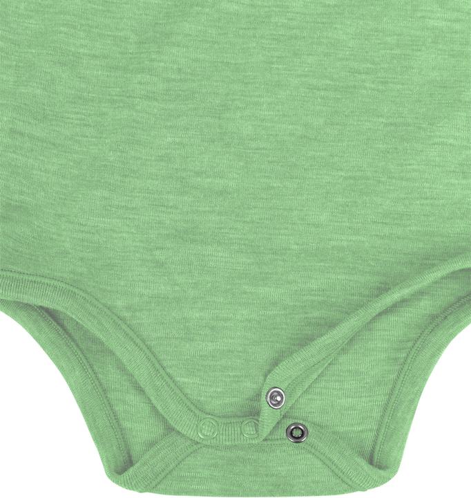 Actual product image Normani Set of 2 unisex baby wrap-around long-sleeved romper onesies made from merino wool - 9351 (50)