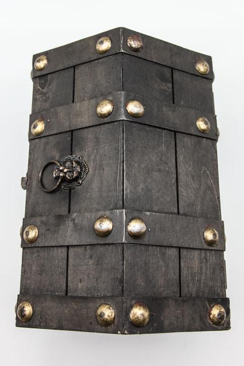 Produktbild Cachet Holztruhe mit Schloss (24 x 17 x 14 cm)