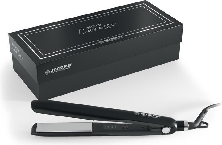 Actual product image Kiepe Professional 30 W, Nano titanium plate 90 x 24 mm, 4 levels temperature, 170°C - 230°C, 100-250 v, Black (Straightening iron)