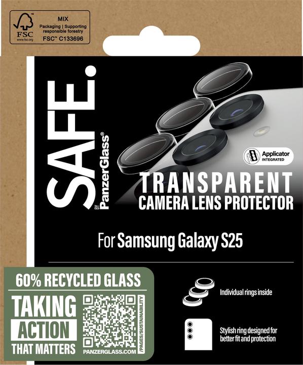 Produktbild PanzerGlass Safe. (1 Stück, Samsung Galaxy S25)
