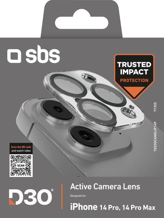 Immagine prodotto SBS Vetro temperato D3O per l'isola della fotocamera di iPhone 14 Pro / 14 Pro Max (1 Pezzo/i, Apple iPhone 14 Plus)
