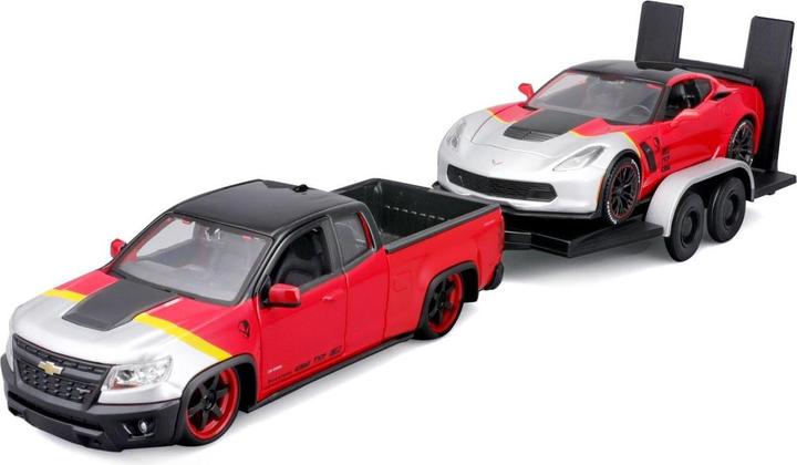 Actual product image Maisto Chevrolet Colorado ZR2 & Corvette Z06 1/24