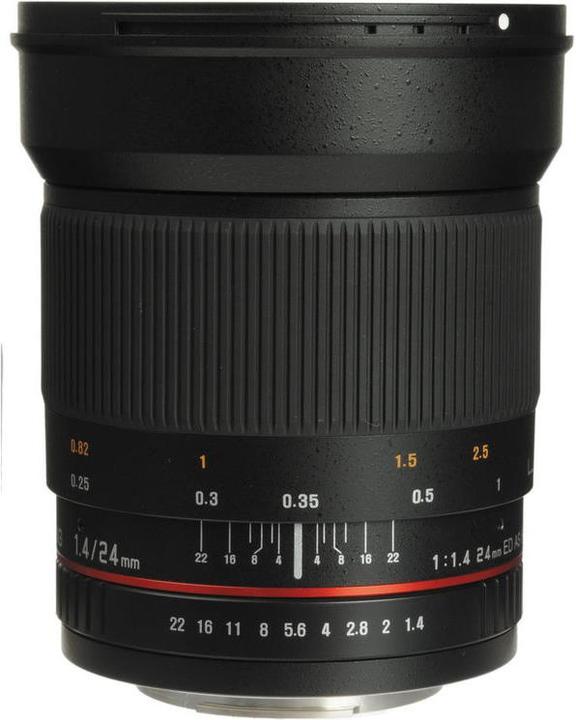 Actual product image Samyang 24mm F1.4 Sony A-mount (Sony A, APS-C / DX)