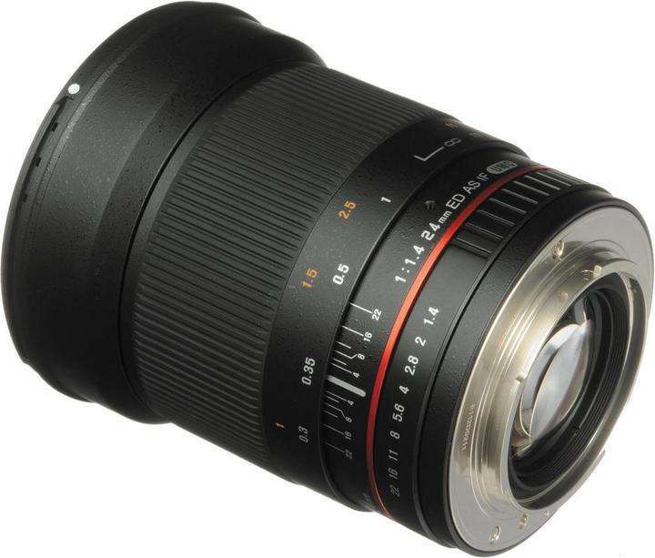 Actual product image Samyang 24mm F1.4 Sony A-mount (Sony A, APS-C / DX)