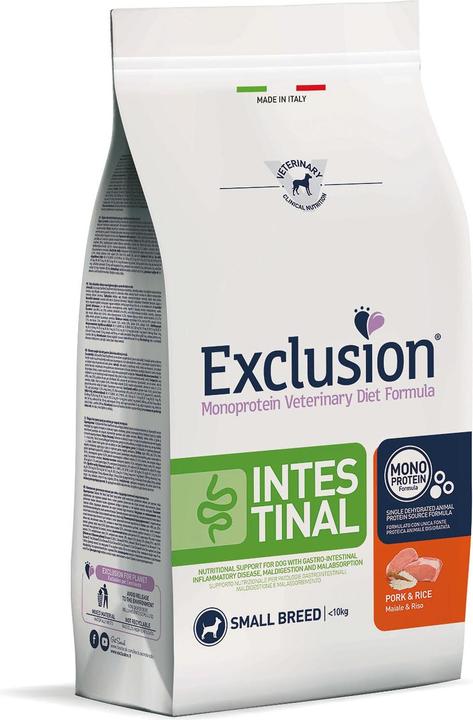 Produktbild Exclusion Gastrointestinal Pork & Rice Small Breed (Adult, 2 Stk., 2000 g)