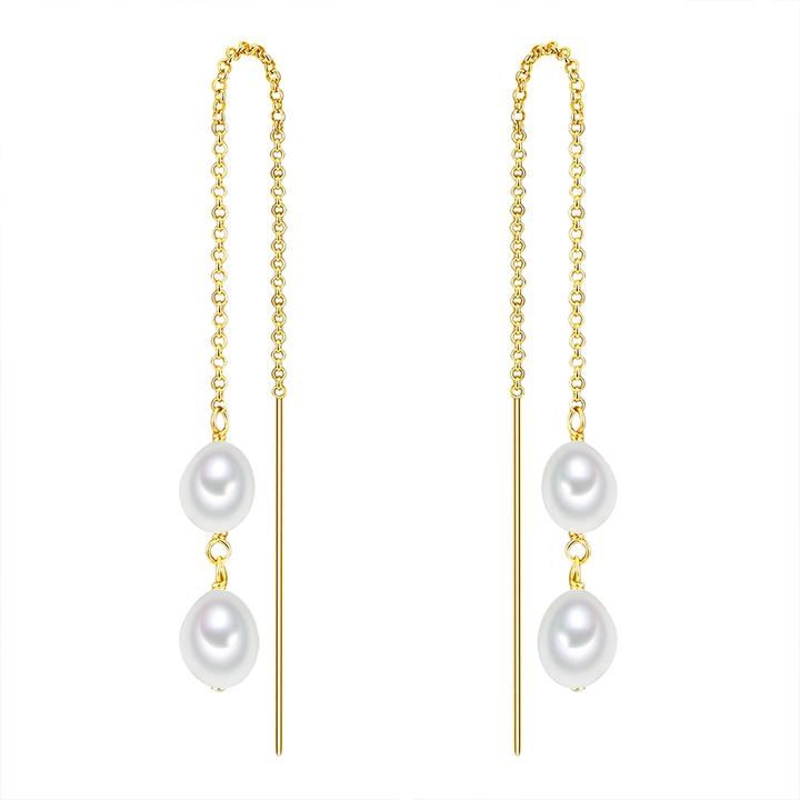 Image du produit Valero Pearls Femme argent sterling perles de culture d'eau douce or jaune - 15062 (Argent Sterling)