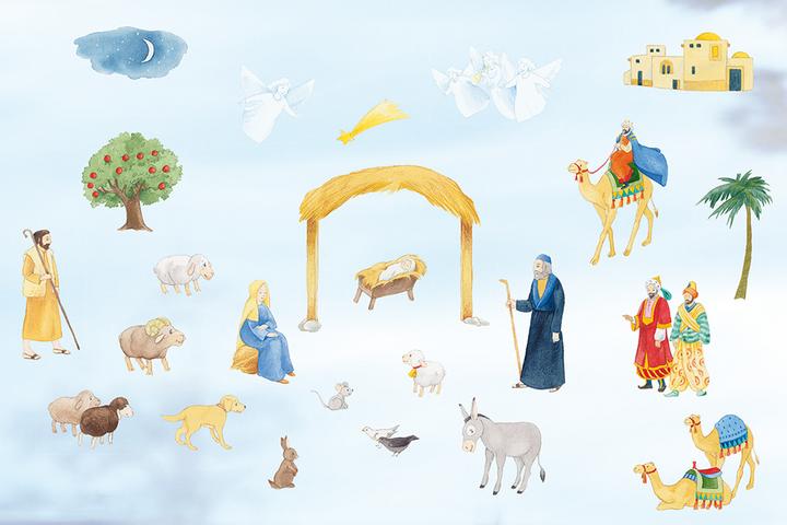 Produktbild Rica auf dem Weg nach Bethlehem. Ein Folien-Adventskalender zum Vorlesen und Gestalten eines Fe