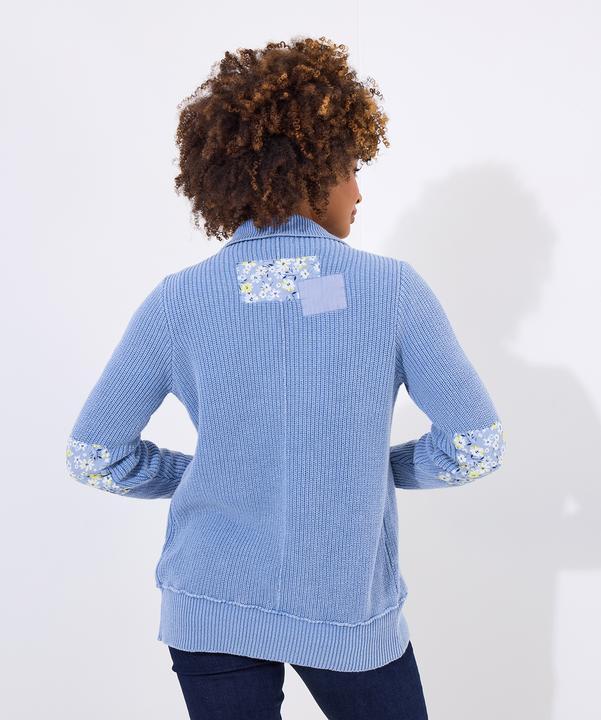 Actual product image Joe Browns Floral Patchwork Ribbed Cardigan (S)