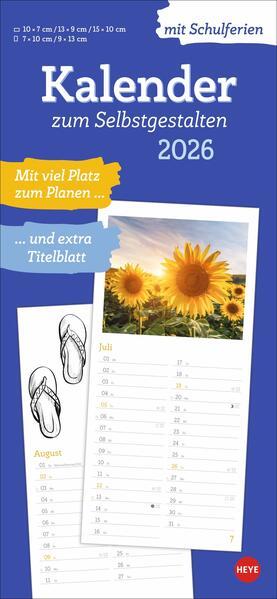 Image du produit Kalender zum Selbstgestalten 2026 (Couverture rigide, Allemand)