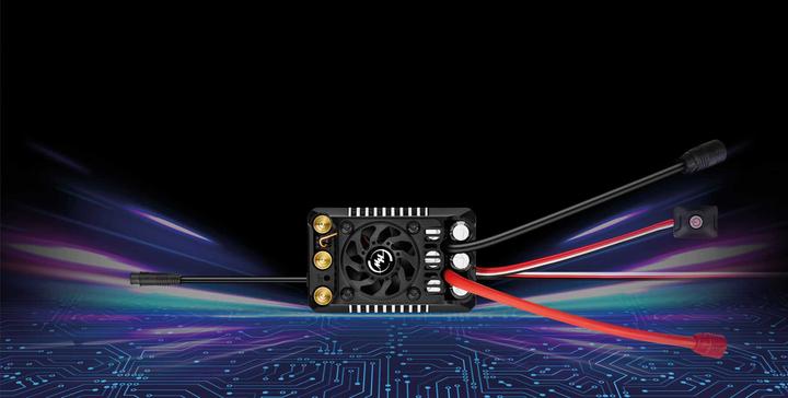 Actual product image Hobbywing Ezrun MAX5 HV Plus G2 Regler 300 Amp, 6-12s LiPo, BEC 6A